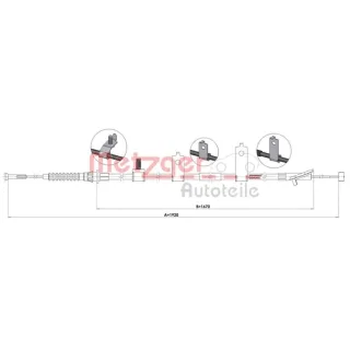 Metzger Handbremsseil hinten links Mazda Cx-5
