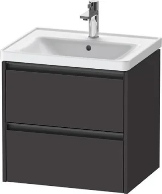 Duravit Ketho.2 Waschtischunterbau wandhängend Graphit Supermatt 584x455x549 mm - K25281080800000 K25281080800000