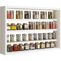 VCM Hängeschrank Holz Wandregal Gewürzregal Regal Küche Esaldi M (1-St) VCM Küchenregal Esaldi 40x60x10 cm Holzwerkstoff