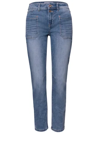 Street One - Boyfriend Jeans Medium Random Wash - Gr. - 28