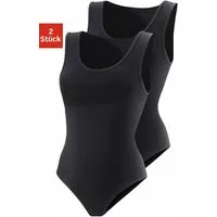 Vivance by Lascana Shirtbody (2er-Pack) aus elastischer Baumwoll-Qualität