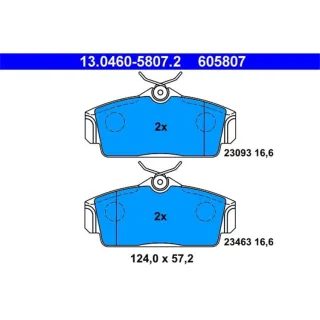 ATE Bremsbel?ge vorne Nissan Almera N16 Primera P11