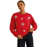 Love & Roses Sweater Love & Roses Sweatshirt aus Jersey, Regular (1-tlg)