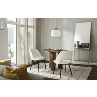 B&D home 4-Fußstuhl VICKY (Set, 2 St), gepolstert, Stuhlbeine aus Metall oder Massivholz wählbar