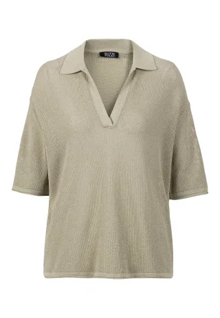 tuzzi - Pulli ALOE THERE! mit Polokragen aloe vera - Gr. - 40