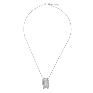 Orphelia Damen-Kette aus 925er Sterlingsilber mit Anhänger – Silber ZH-7357