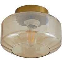 Lindby Deckenleuchten Hildur, Glas Creme IP20, 1 x 15 W LED