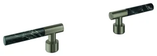 GROHE Hebelgriffe Atrio Private C. 48459 Vanilla Noir Caesarstone satin graphite, 48459MG0 48459MG0