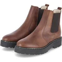Fräulein Frida Fräulein Frida F-8396 Olivia Tabaco Damen Glattleder brown Winterstiefel