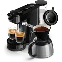 Philips Senseo Kaffeepadmaschine Switch HD6592/64, 2-in-1 Pad und Filterkaffee, 1l Kaffeekanne, aus 26% rec. Plastik