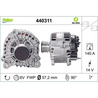 Valeo Lichtmaschine Seat Ibiza Skoda Fabia Roomster VW Polo 440311