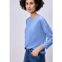 STREET ONE Sweater mit Knopfdetails