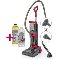 CLEANmaxx Teppichreinigungsgerät Teppichreiniger Professional mit Vibrations- und Seitenbürsten, 800 W, mit Beutel, Intensive Reinigung mit Vibration Teppichreinigung Polster