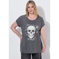 MIAMODA T-Shirt T-Shirt Komfort Fit Totenkopf-Motiv