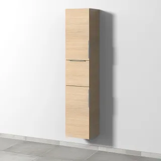 Sanipa 3way Hochschrank mit 2 Türen und 1 Auszug, Eiche-Nordic UM10248