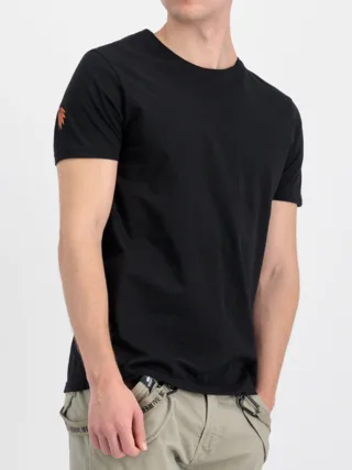 Alpha Industries Herren Dragon EMB T-Shirt in Schwarz