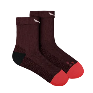 SALEWA - Mountain Trainer Merino Kurze Socken Damen - Rot (Gr.36-38)