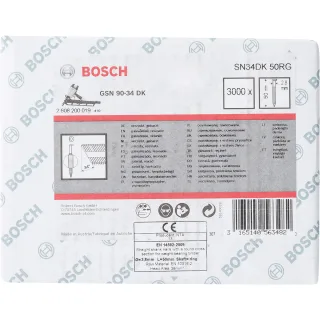 Bosch D-Kopf Streifennagel, verzinkt, gerillt - 2608200019