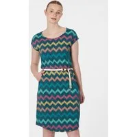 Ragwear Sommerkleid LILITHE PRINT (2-tlg) Baumwoll-Modal-Mix mit Eingrifftaschen und Gürtel