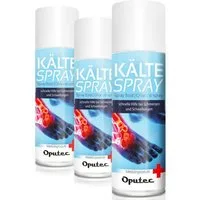 Oputec Erste-Hilfe-Set 3 x 400ml Oputec Kältespray Klassisch - Erste-Hilfe Kühlspray Eisspray, (Spar-Set)