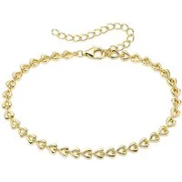 Firetti Armband Schmuck, Geschenk, Silberarmband Herzkettengliederung