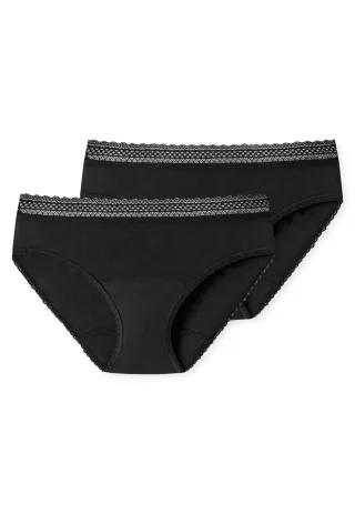 SCHIESSER - 2PACK Periodenslip schwarz - Gr. - 52
