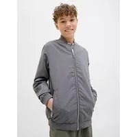 Jack & Jones Junior Bomberjacke JJERUSH windabweisend und pflegeleicht unifarben, modisch, regular fit, Web, Stehkragen