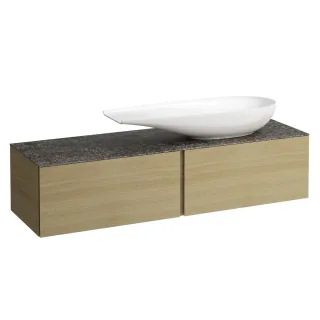 LAUFEN Waschtischunterschrank und Waschtischplatte ALESSI 500x1600x370  H4323450972501