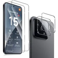 MSM Displayschutzglas 2X Schutzglas (Display + Kamera) für Xiaomi 15 Panzerfolie 9H