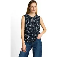 TOM TAILOR Blusentop mit Allover-Muster und mit Viskose
