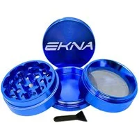 EKNA Grinder Metall Grinder - Kräutermühle - Crusher Manuell, 4-teilig + Pollenschaber!