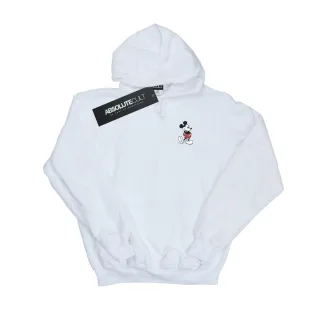 Disney - "Mickey Mouse Kickin Retro Chest" Kapuzenpullover für Herren (Weiß)