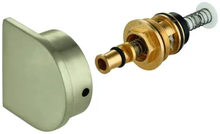GROHE Umstellung 48451 für EHM Wanne Wand- und Bodenmontage nickel gebürstet, 48451EN0 48451EN0