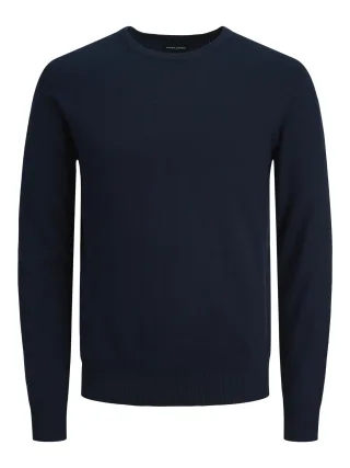 JACK&JONES - JJEEMIL KNIT CREW NECK NOOS Navy Blazer - Gr. - XS