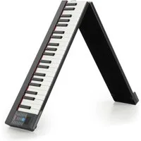 FunKey Home-Keyboard Klapp-Piano - Keyboard zum Zusammenklappen - 88 Tasten Anschlagdynamik (4-St., Inkl. Tasche & Sustain-Pedal), USB-MIDI, Bluetooth-MIDI und Bluetooth-Audio