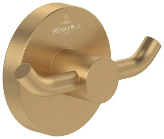 Villeroy & Boch Doppel-Handtuchhaken Elements - Tender 76x32x54mm Brushed Gold TVA15101200076