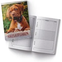 itenga Notizheft itenga Hausaufgabenheft Hund (Motiv 20) DIN A5, 96 Seiten