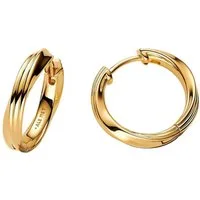 Pandora Paar Creolen 263878C00, Damenohrringe Gedreht Goldfarben