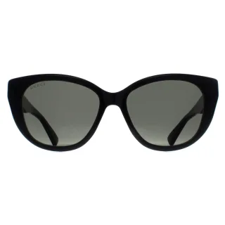 Gucci Cat Eye Damen Schwarz Grau GG1588S