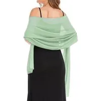 Zaewry Modeschal Damen Schal – Elegante leichte Stola, weich fließend, (1-St), ideal für Abendkleid, Hochzeit & festliche Anlässe