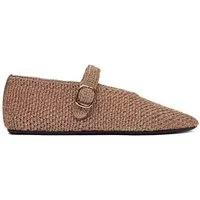 Badura Badura Damen-Ballerinas Gold Ballerina