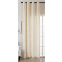 Gardinenbox Gardine (1 St), Ösen, blickdicht, »Osaka« HxB 245x140 cm Creme Makrameespitze 2024130