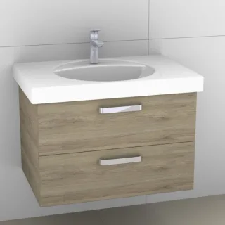 Artiqua 413 Waschtischunterschrank für Preciosa 124283, 124284 Sanremo Eiche quer NB, 413-WU2L-K41-7 413-WU2L-K41-7145-428