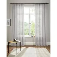 OTTO home Gardine Fiete (1 St), Kräuselband, halbtransparent, Leinen Optik, Sichtschutz, halbtransparent, einfarbig, Leinenoptik