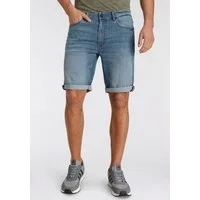 H.I.S Jeansshorts DEYO gerader Schnitt, Used-Waschung, niedrige Leibhöhe