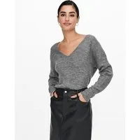 JDY V-Ausschnitt-Pullover JDYELANORA L/S V-NECK PULLO. KNT NOOS mit leicht überschnittenen Schultern