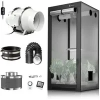 CannoBox Gewächshaus CannoBox Growbox 100/150mm Abluft Komplett Set Growzelt Indoor