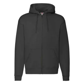 Fruit of the Loom Unisex Adult Premium Full Zip Hoodie (Schwarz)