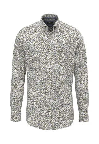 FYNCH-HATTON - Flower Print, B.D., 1/1 dark khaki - Gr. - 3XL