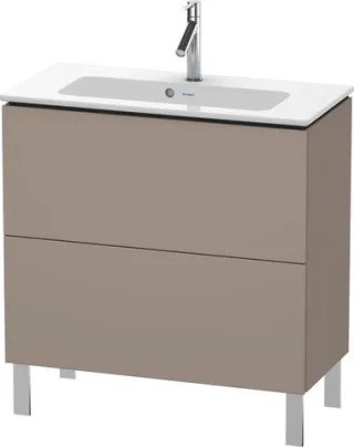 Duravit L-Cube Waschtischunterbau bodenstehend Basalt Matt 820x391x704 mm - LC667404343 LC667404343